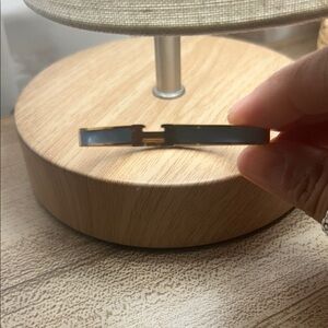 Gold and Gray Bangle Bracelet